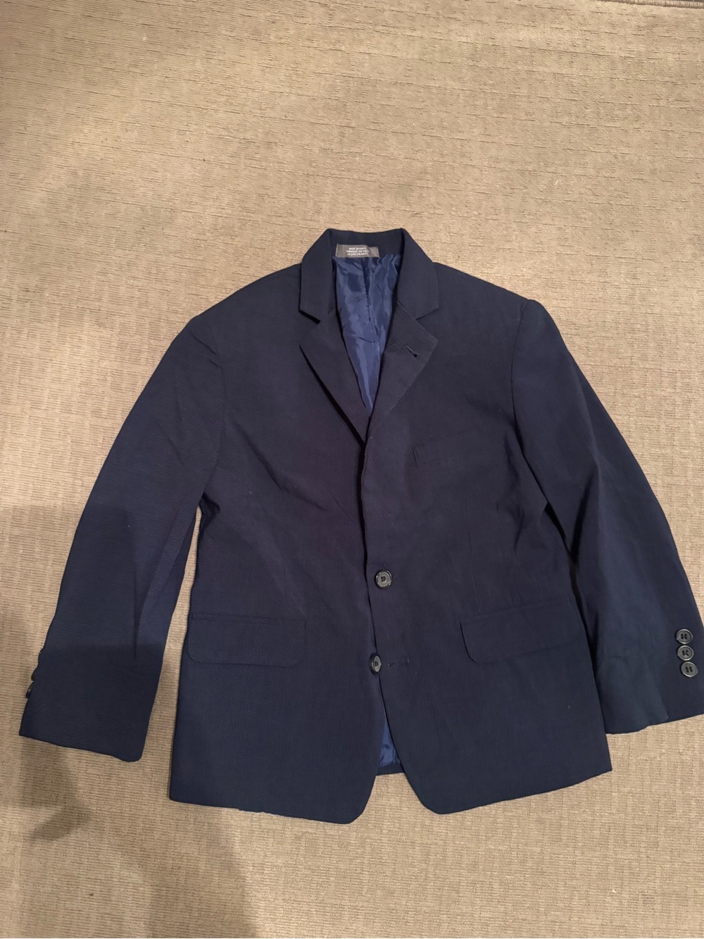 Kids Van Heusen Navy Blue Two-Button Sport Coat